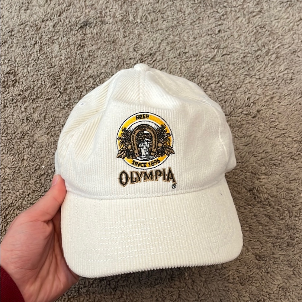Urban Outfitters White Olympia Cap